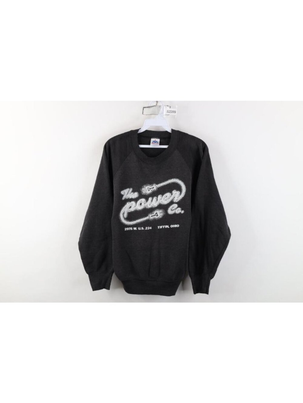 Vintage 80s 90s Womens Medium The Power Co Tiffin Ohio Crewneck Sweatshirt USA